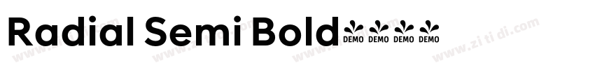 Radial Semi Bold字体转换